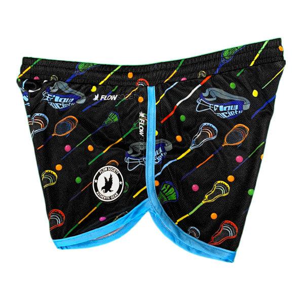 Flow Society Girls & Womens Flow Lax Stix Shorts Black