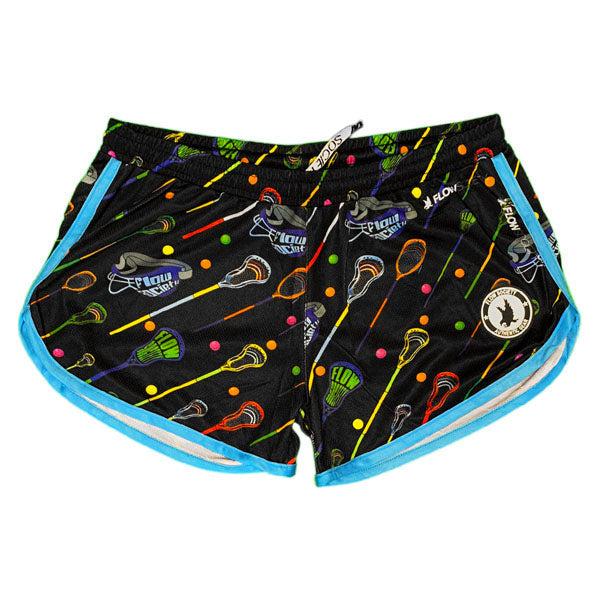 flow society Girls & Womens Flow Lax Stix Shorts Black