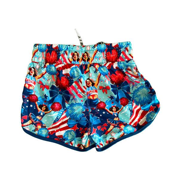 Flow Society Girls & Womens Flow USA Cheer Short Blue