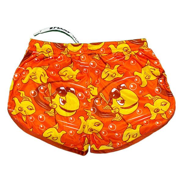 Flow Society Girls & Womens Gold Flow Fish Short Orange