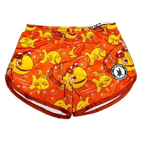 Flow Society Girls & Womens Gold Flow Fish Short Orange