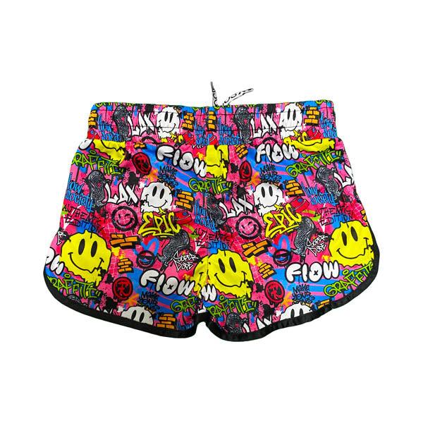 Flow Society Girls & Womens Graffiti Lacrosse Flow Short Pink