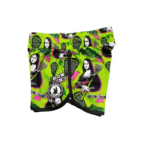 Flow Society Girls & Womens Laxin' Like Mona Short Neon Yellow