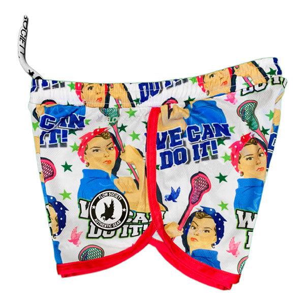 Flow Society Girls & Womens Rosie Rivet Flow Short White