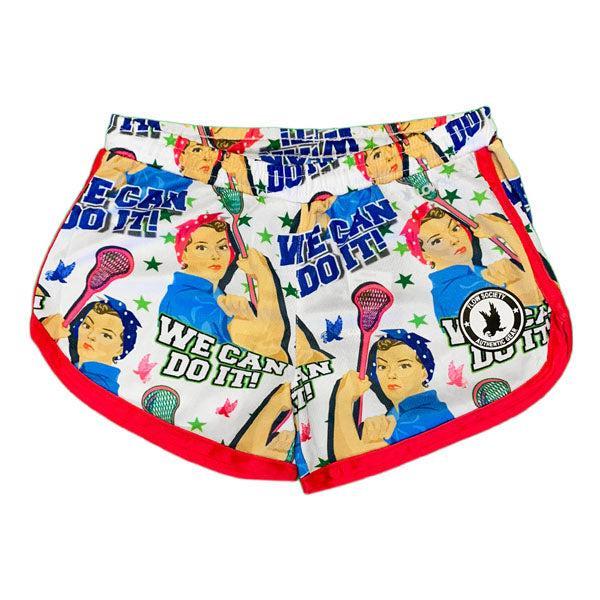 Flow Society Girls & Womens Rosie Rivet Flow Short White