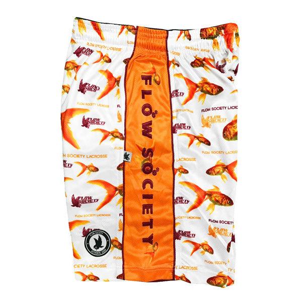Flow Society Men's Gold Fish Flow Attack Short White