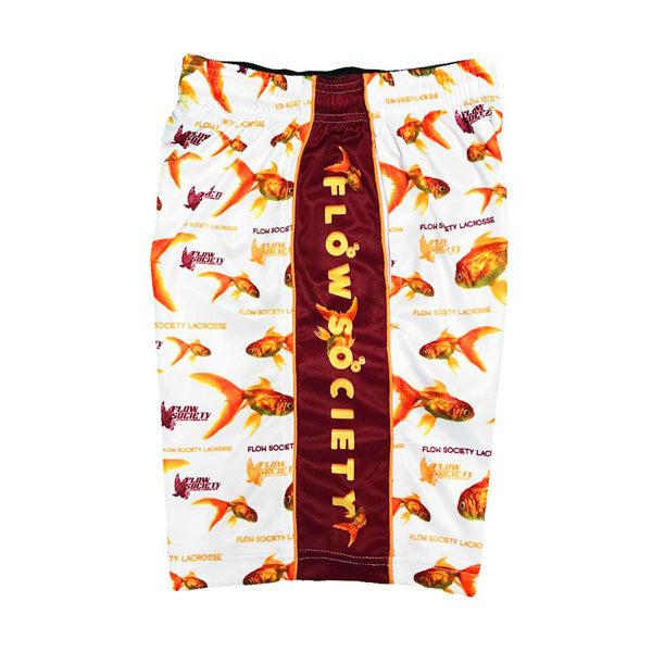 Flow Society Men's Gold Fish Flow Attack Short White