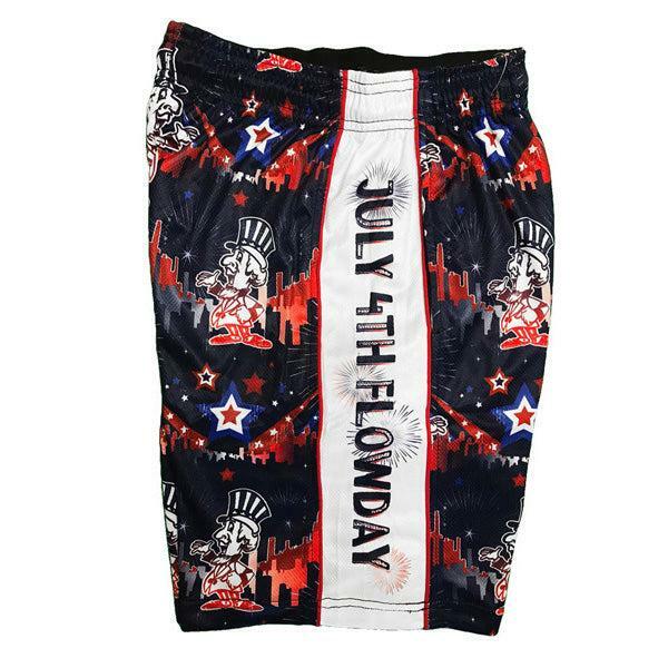 Flow Society Mens 4th Flowday Attack Short Blue/Red