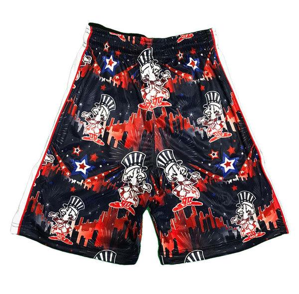 Flow Society Mens 4th Flowday Attack Short Blue/Red