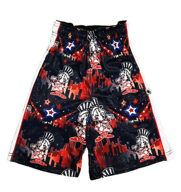 flow society Mens 4th Flowday Attack Short Blue/Red