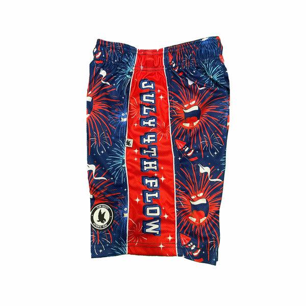 Flow Society Mens Ba Ba Boom July 4th Fireworks Short Multi