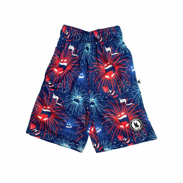 flow society Mens Ba Ba Boom July 4th Fireworks Short Multi