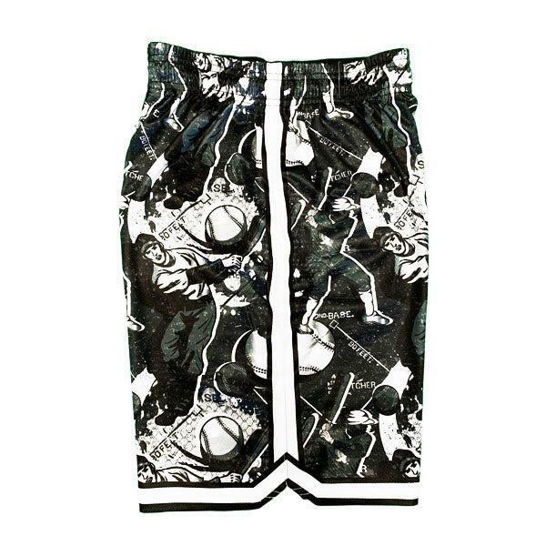 Flow Society Mens Black & Silver Swing Batter Short Black/Silver