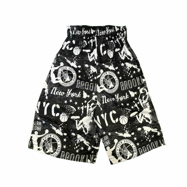 Flow Society Mens Brooklyn Hoops Attack Short Black
