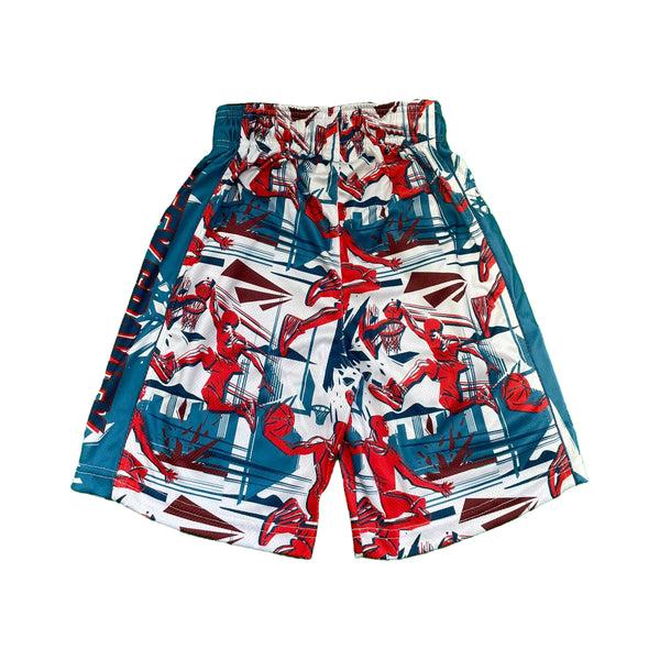 Flow Society Mens Defy Gravity Basketball Short Blue