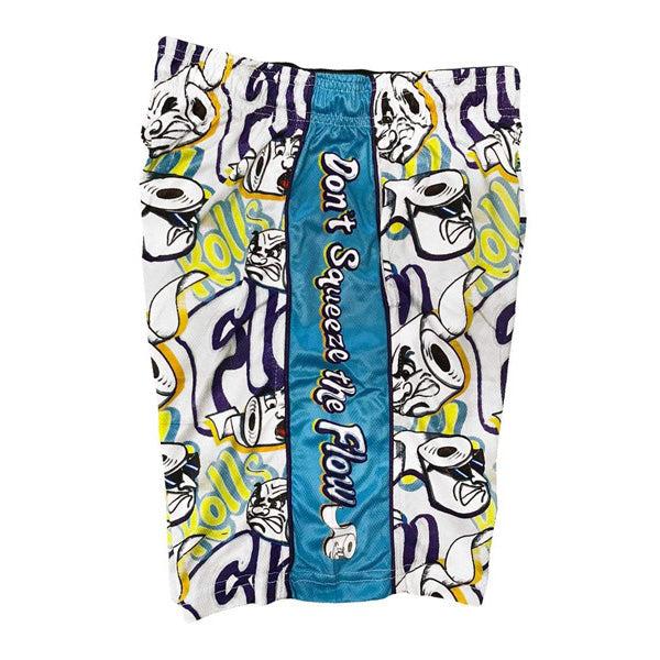 Flow Society Mens Don't Squeeze The Flow Attack Short White