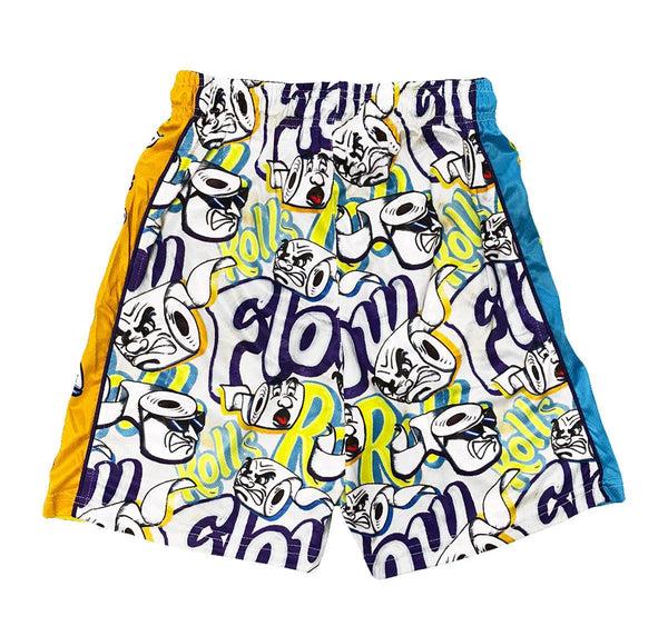 Flow Society Mens Don't Squeeze The Flow Attack Short White