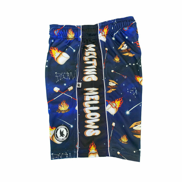 Flow Society Mens Flaming Marshmellows Short Mid-length