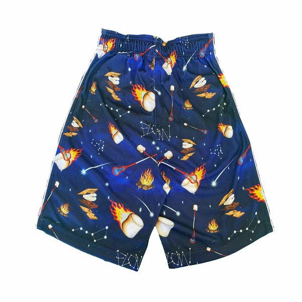 Flow Society Mens Flaming Marshmellows Short Mid-length