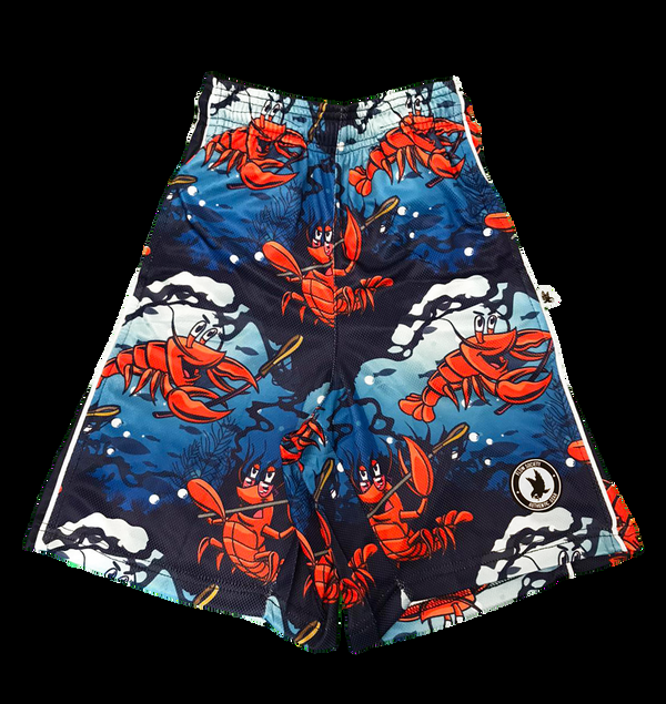 flow society Mens Flow Lobster Fest Attack Short Blue