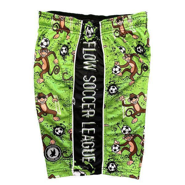 Flow Society Mens Flow Soccer League Monkeys Attack Short Green