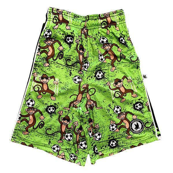 flow society Mens Flow Soccer League Monkeys Attack Short Green
