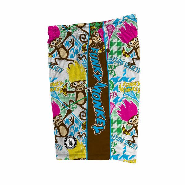 Flow Society Mens Funky Monkey Trolls Short Mid-length