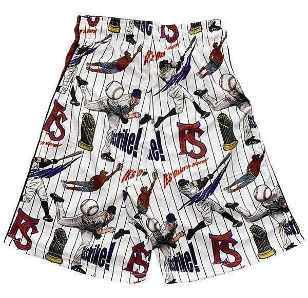 Flow Society Mens Grand Slam Baseball Attack Short Multi