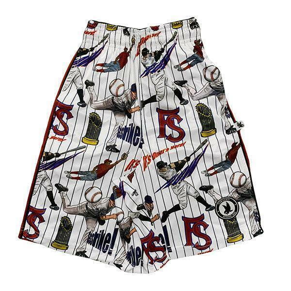 Flow Society Mens Grand Slam Baseball Attack Short Multi