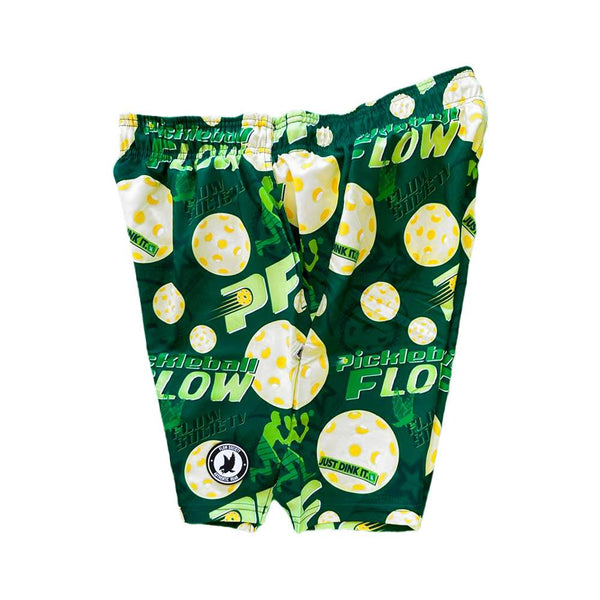 Flow Society Mens Green Pickleball Dink Flow Paddle 7" Short Green