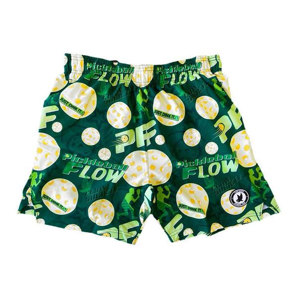 flow society Mens Green Pickleball Dink Flow Paddle 7" Short Green
