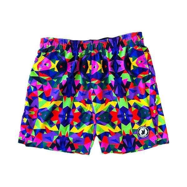 Flow Society Mens Kaleido Flow 7" Tennis Short Multi