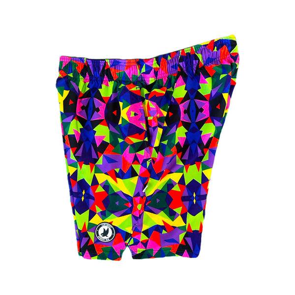 Flow Society Mens Kaleido Flow 7" Tennis Short Multi