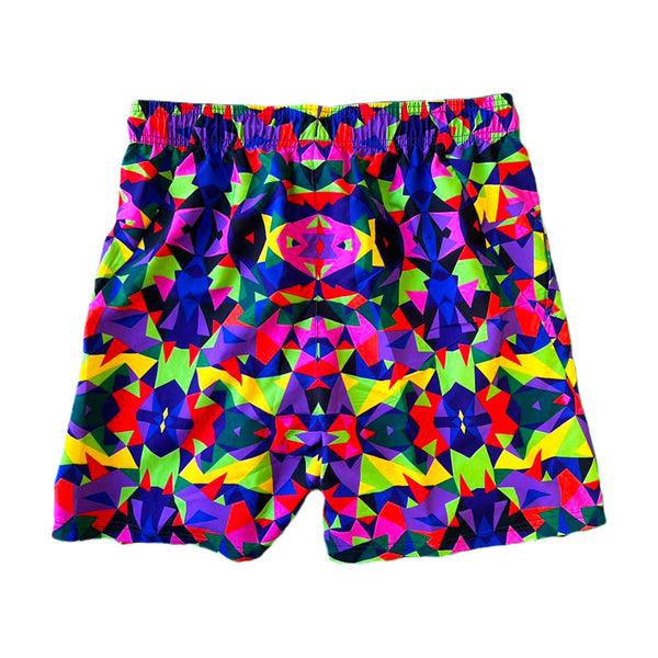 Flow Society Mens Kaleido Flow 7" Tennis Short Multi