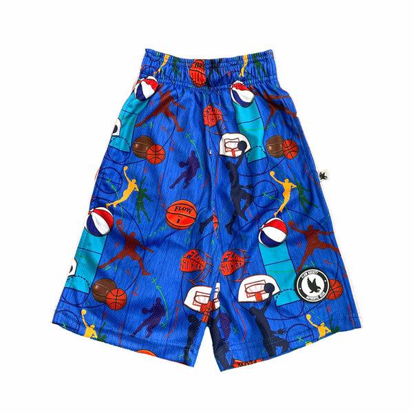 flow society Mens Multi League Basketball Short Blue