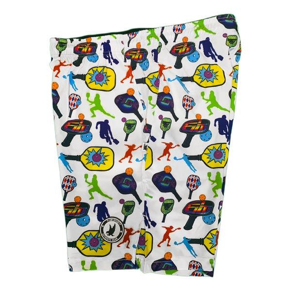 Flow Society Mens Pickleball Paddle Sport Short - 7" White