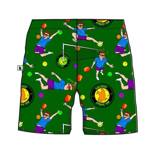 Flow Society Mens Pickleball Player Paddle 7" Short Green