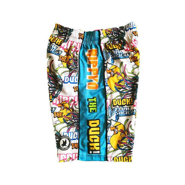 Flow Society Mens Rippin The Duck Attack Short White