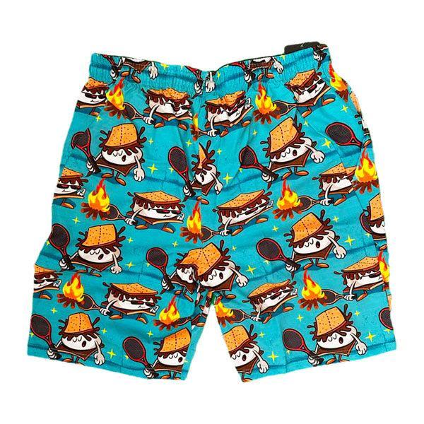 Flow Society Mens S'Mores Society 9" Tennis Short Blue