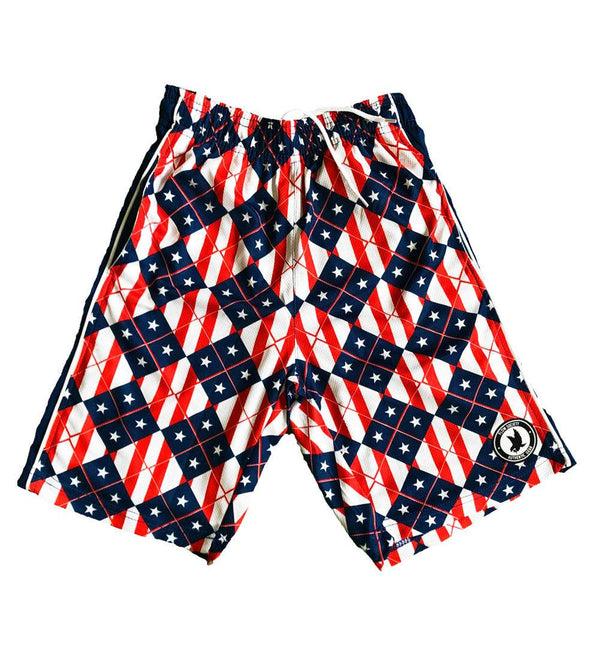 Flow Society Mens Stars And Stripes Short Red/White/Blue