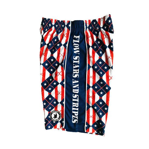 Flow Society Mens Stars And Stripes Short Red/White/Blue