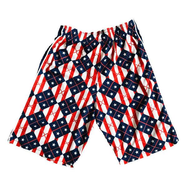 Flow Society Mens Stars And Stripes Short Red/White/Blue