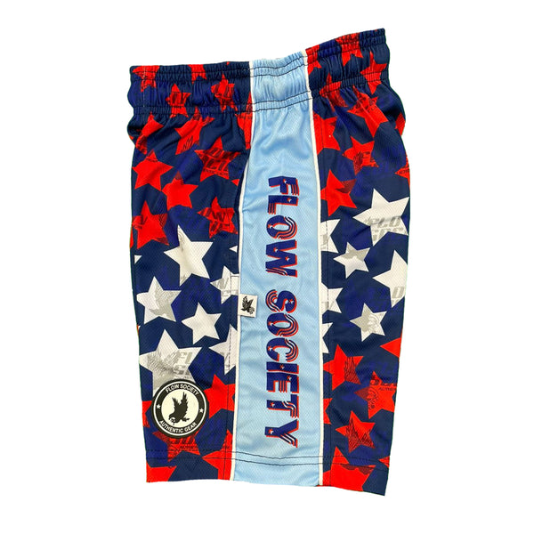 Flow Society Mens Stars Attack Short Blue/White/ Red