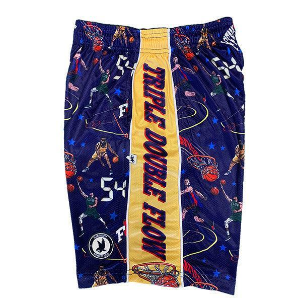 Flow Society Mens Triple Double Flow Short Blue/Red