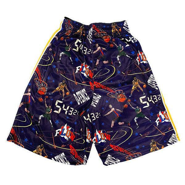 Flow Society Mens Triple Double Flow Short Blue/Red