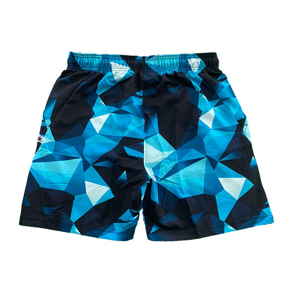Flow Society Mens Turquoise Diamond Geo 7" Short Turquoise