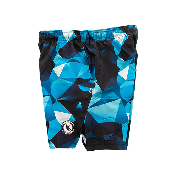 Flow Society Mens Turquoise Diamond Geo 7" Short Turquoise