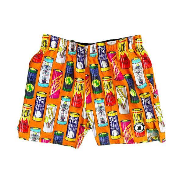 Flow Society Mens Vintage Tennis Cans 7" Short Orange