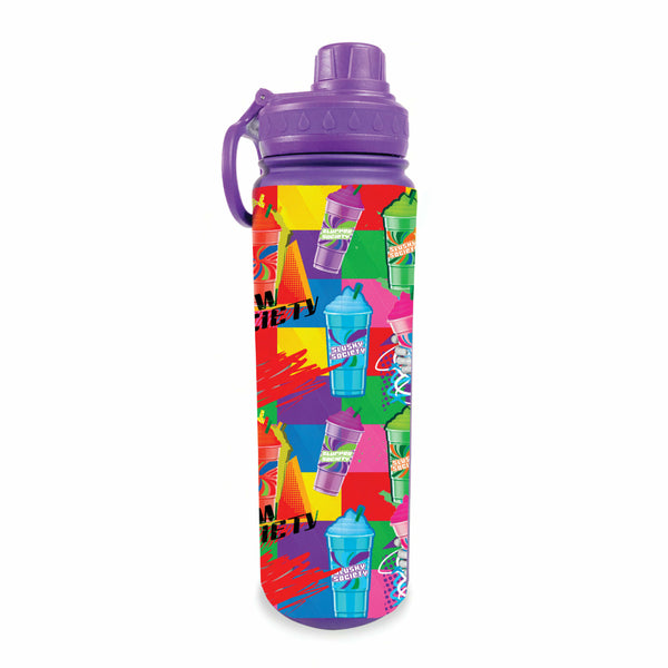 flow society Slushy 24oz Stainless Steel Water Bottle Purple