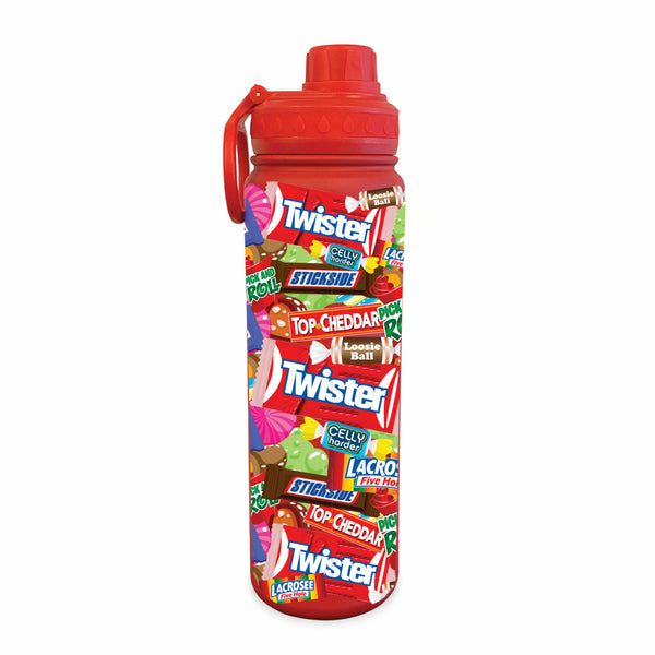 flow society Sweet Flow 24oz Stainless Steel Water Bottle Red